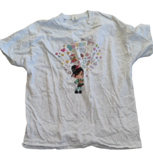 🚨5 For $25🚨 Gildan White Graphic Tee with Colorful Design Wreck it Ralph
